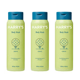 Harry's Grove body wash bottle front view, paraben-free formula.