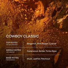 Harry's Cowboy Classic packaging box for premium fragrance experience