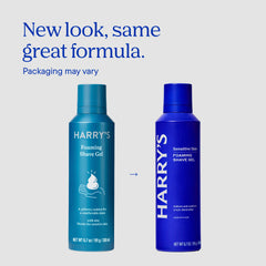 Harry's Foaming Shave Gel creates rich foam for smooth, controlled shaving.