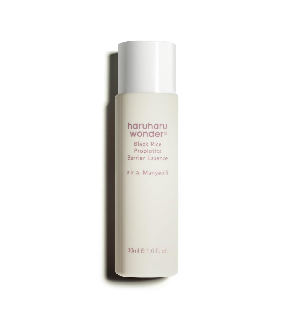 HARUHARU Wonder bottle shows milky texture for daily hydration and barrier support.