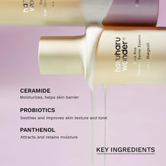 Controlled pump-dispense on HARUHARU Wonder essence for easy application.