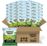 Harvest Snaps lightly salted bag with crisp veggie chips for on-the-go snacking