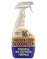 Hatortempt Chicken Coop Deodorizer pour bottle reduces ammonia odors quickly.