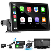 HAUXIY wireless Apple CarPlay screen focuses on navigation and hands-free use.