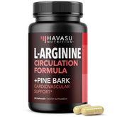 Havasu Nutrition L-Arginine-1800mg Pine Bark-100mg bottle for endurance support.