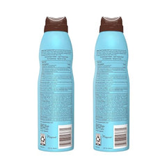 Hawaiian Tropic clear spray formula for non-greasy use.