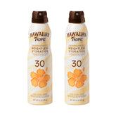 Hawaiian Tropic Weightless Hydration spray bottle provides lightweight SPF 30 protection.
