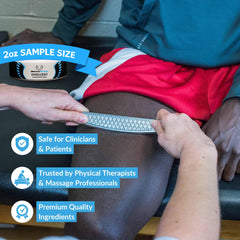 HawkGrips emollient is compatible with IASTM tools for professional use.