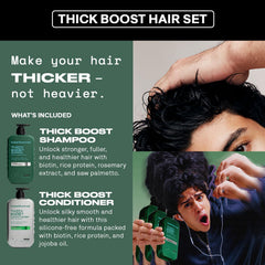 Hawthorne Thick Boost packaging box for sulfate- and paraben-free set