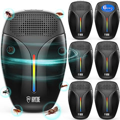 Haycone Upgraded Ultrasonic Repeller side view shows discreet household pest defense.