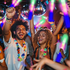 HBYLXTJ SVYIQ bendable foam glow sticks offer safe, sturdy party lighting.