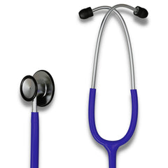 HCS Medical Solutions blue stethoscope with 22-inch tubing for comfortable exams.