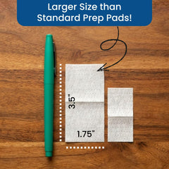 HCS Medical Solutions individually wrapped pad packets for on-the-go sanitation.