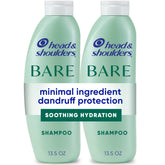 Head & Shoulders BARE bottle front shows minimal ingredients for clean hydration.