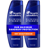 Head & Shoulders clinical-strength shampoo bottle showing dandruff relief potential