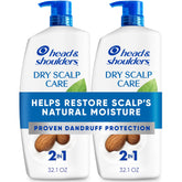 Head & Shoulders dry scalp care bottle pour for easy daily use.