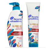 Head & Shoulders Supreme Color Protect shampoo bottle pour for quick lather and color care