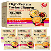 Healspot high protein ramen variety pack on display for busy meals