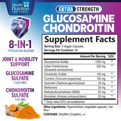 Health Nutrition Naturals label closeup highlights turmeric and boswellia for mobility support.