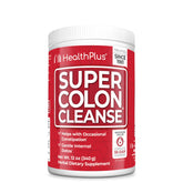 Health Plus Super Colon Cleanse tub front promotes natural detox support.