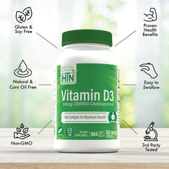 Health Thru Nutrition D3 in olive oil suspension highlighting premium, allergen-free supplementation.