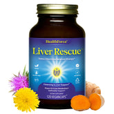 HealthForce Liver Rescue bottle and capsules for convenient daily liver support