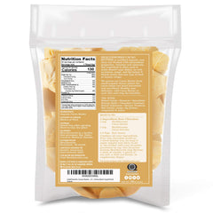 Healthworks Cacao Butter scoop shows creamy texture ideal for chocolate making.