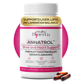 Healthy Bones Co. Annatrol bottle front for daily vitality with annatto tocotrienols.