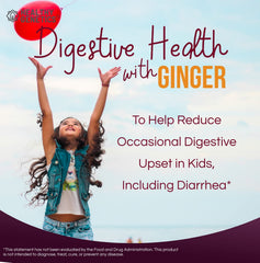Ginger root blend in Healthy Genetics probiotic highlighting natural flavor and digestion support