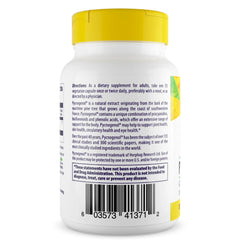 Healthy Origins Pycnogenol 100mg capsules closeup gluten-free vegetarian capsules