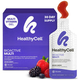 HealthyCell BioActive Daily Liquid Multivitamin berry gel pack for convenient daily nutrition and energy.