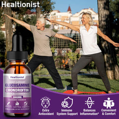 Healtionist bottle label close-up revealing ingredient blend for joint care.