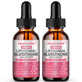 Healtionist liposomal glutathione drops bottle front view for immune support