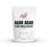 HEARTHY FOODS Agar Agar Powder 4 oz packaging for easy storage and use