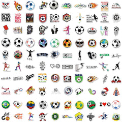 Hebraeos soccer stickers waterproof vinyl for bottles and other surfaces