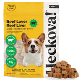 Heckova beef liver dog treats bag ready for training rewards