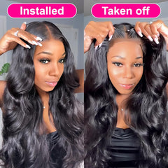 Hedy Wear and Go wig with pre-plucked natural hairline for seamless look.