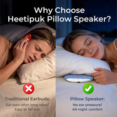 heetipuk 2026 pillow speaker bluetooth 6 0 connection for stable wireless playback
