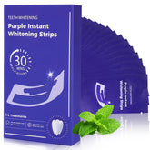 HEGVGVB natural teeth whitening strips bottle for convenient at-home whitening.