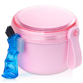 Heigoeost denture case with leak-proof lid for travel.