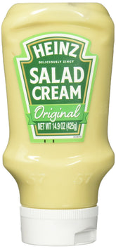 Heinz Salad Cream bottle pour adds zing to salads.