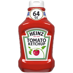 Heinz Tomato Ketchup 64oz bottle for sharing at gatherings.
