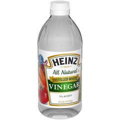 HEINZ vinegar in a canning and pickling setup for preserving foods.