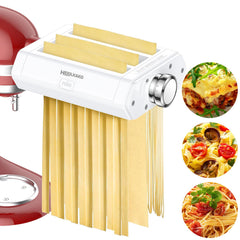 Heiolkako pasta roller shows silky pasta sheets ready for cooking