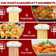 Heiolkako spaghetti cutter forms clean, uniform pasta strands