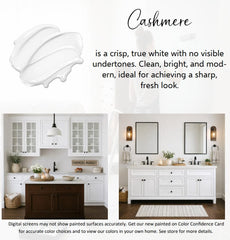 Application brush demonstrates easy coverage with Heirloom Traditions ALL-IN-ONE paint