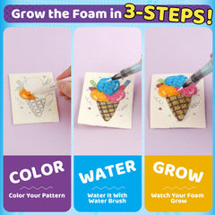 HEJIN water brushes activate colors for Puffy Paint effects.