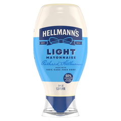 Hellmann's Light Mayo squeeze bottle for easy, mess-free spreading.