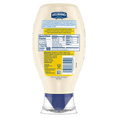 Hellmann's Real Mayonnaise label view reveals gluten-free and cage-free ingredients