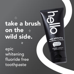 hello Activated Charcoal Paste Texture Closeup — rich black paste for surface stain removal